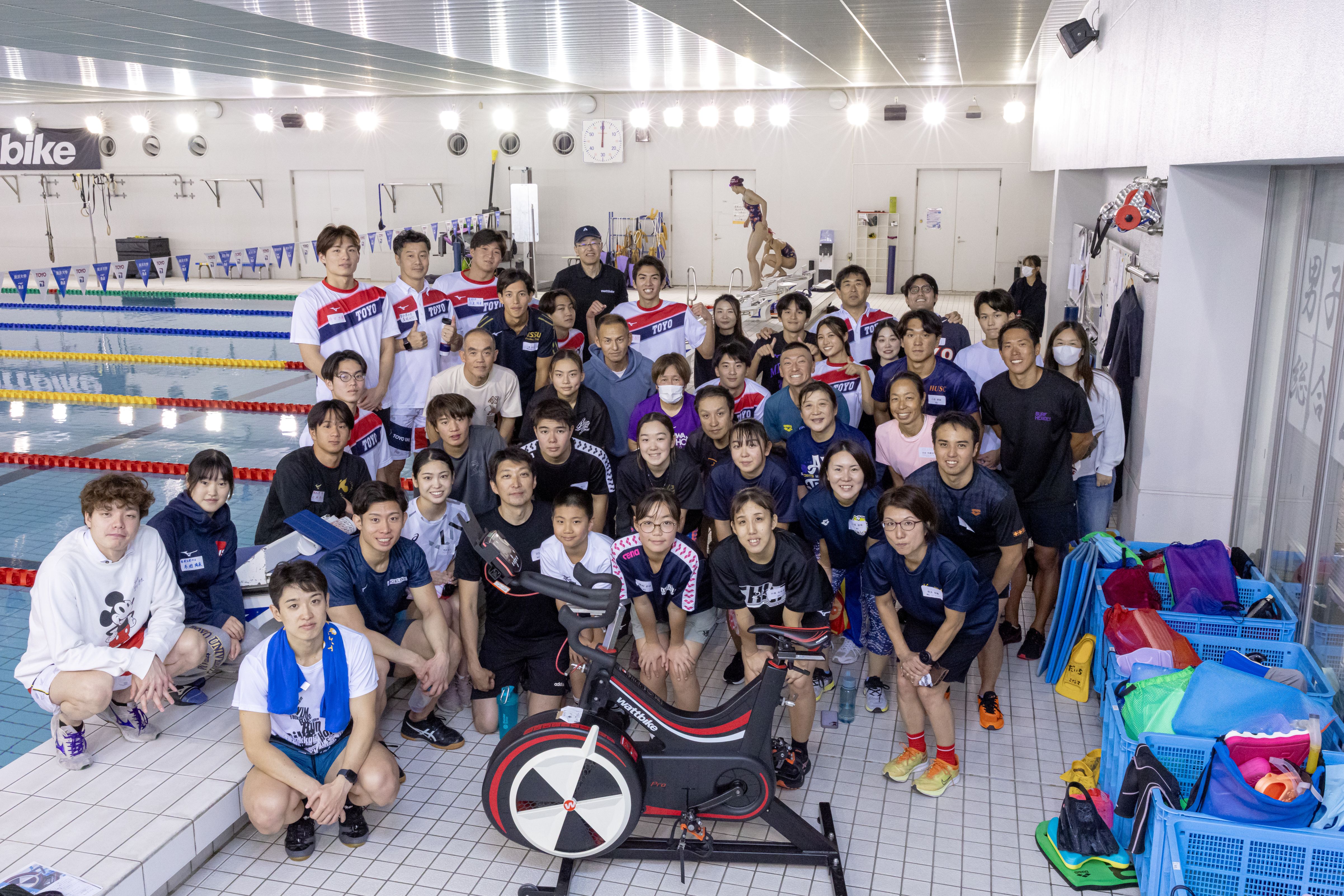 【東洋大学水泳部とワークショップを開催】